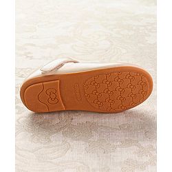 Cute Walk by Babyhug Ballerinas with Velcro Closure & Butterfly Applique  - Beige