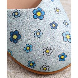 Cute Walk by Babyhug Velcro Closure Ballerina with Floral Applique - Pink