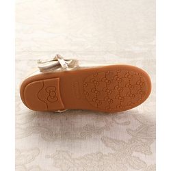 Cute Walk by Babyhug Ballerinas With Velcro Closure & Bow Applique - Beige