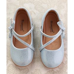 Cute Walk by Babyhug Ballerinas With Velcro Closure & Bow Applique - Beige