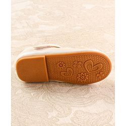 Cute Walk by Babyhug Ballerina with Velcro Closure & Bow Applique - White