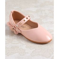 Cute Walk by Babyhug Ballerina with Velcro Closure & Applique - Silver