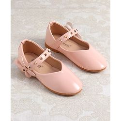 Cute Walk by Babyhug Ballerina with Velcro Closure & Applique - Golden