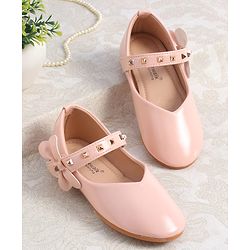Cute Walk by Babyhug Ballerina with Velcro Closure & Bow Applique - Pink