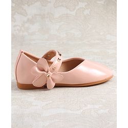 Cute Walk by Babyhug Ballerina with Velcro Closure & Bow Applique - Pink