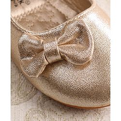Cute Walk by Babyhug Ballerina with Velcro Closer & Bow Applique - Silver