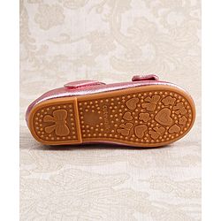 Cute Walk by Babyhug Ballerina with Velcro Closer & Bow Applique - Silver