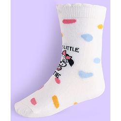 Cute Walk By Babyhug Non Terry Knit Anti Bacterial Socks With Dalmatians Graphics Pack Of 3 - White Light Blue & Light Green