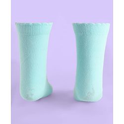 Cute Walk By Babyhug Non Terry Knit Anti Bacterial Socks With Dalmatians Graphics Pack Of 3 - White Light Blue & Light Green