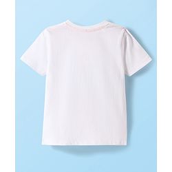 Babyhug Cotton Knit Half Sleeves T-Shirt With Sport Theme Text Print - White