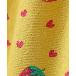 Babyhug Single Jersey Knit Half Sleeves Frocks with Tropical Print Pack of 2 - Navy Blue & Yellow