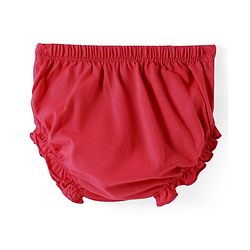 Babyhug Single Jersey Knit Solid Colour Sleeveless Frock With Bloomers - Red