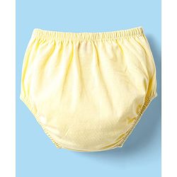 Babyhug Single Jersey Knit Sleeveless Solid Frocks with Bloomer - Cream