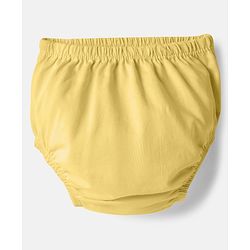 Babyhug Single Jersey Knit Sleeveless Solid Frock With Bloomer - Yellow