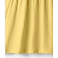 Babyhug Single Jersey Knit Sleeveless Solid Frock With Bloomer - Yellow