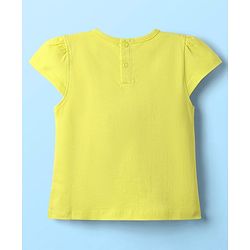 Babyhug Cotton Knit Cap Sleeves T-Shirts with Floral & Text Print Pack of 3 - Pink Light Green & White