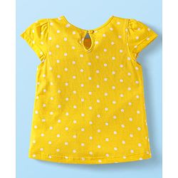 Babyhug Cotton Knit Cap Sleeves T-Shirts with Bear Print Pack of 3 - Pink White & Yellow