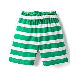 Babyhug Cotton Knit Full Sleeves Shorts Night Suits With Dino & Text Print - Blue & Green