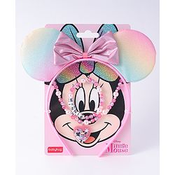 Babyhug Disney Hair Accessories Combo Set With Minnie Mouse - Pink