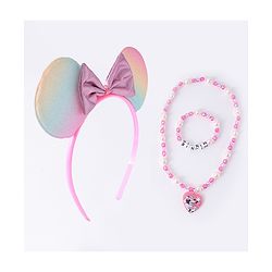 Babyhug Disney Hair Accessories Combo Set With Minnie Mouse - Pink
