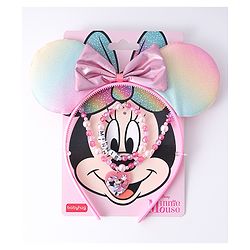 Babyhug Disney Hair Accessories Combo Set With Minnie Mouse - Pink