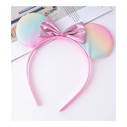 Babyhug Disney Hair Accessories Combo Set With Minnie Mouse - Pink