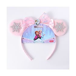 Babyhug Disney Hairband with Bow Applique & Sequin Detailing - Light Blue