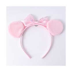 Babyhug Disney Hairband with Bow Applique & Sequin Detailing - Light Blue