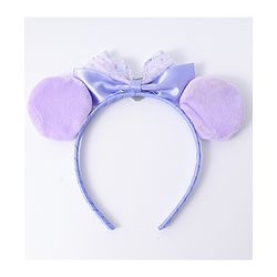 Babyhug Disney Hairband with Bow Applique & Sequin Detailing - Light Blue