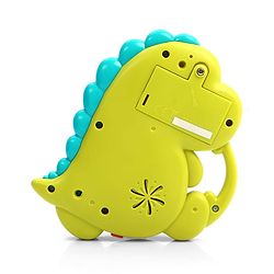 Babyhug Dino Musical Piano with Lights and Animal Sounds- Yellow| Volume Control| Early Learning Toy| Musical Toy with Flashing Lights| Drum & Piano| Gift for Boys & Girls| BIS Certified