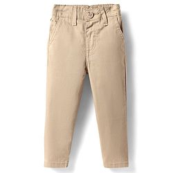 Babyhug Cotton Woven Full Sleeves Checks Shirt & Trouser Set - Navy Blue & Beige