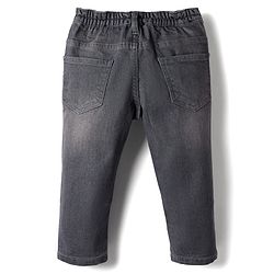 Babyhug Cotton Woven Full Sleeves Shirt & Jeans with Checks - Blue & Grey