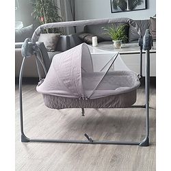 Babyhug Automatic Baby Swing Cradle With Remote Controller - Dark Grey