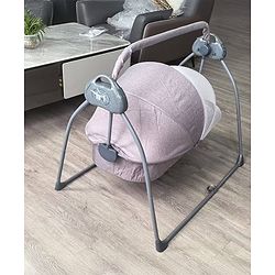 Babyhug Automatic Baby Swing Cradle With Remote Controller - Dark Grey