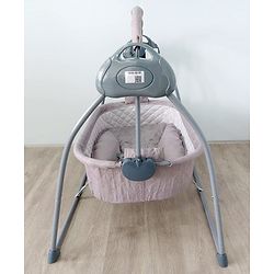 Babyhug Automatic Baby Swing Cradle With Remote Controller - Dark Grey