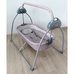 Babyhug Automatic Baby Swing Cradle With Remote Controller - Dark Grey