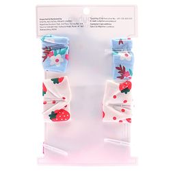 Babyhug Bonfino Printed Headbands with Bow Applique Pack of 3 - Pink & Blue