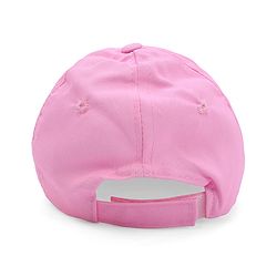 Babyhug Disney Cotton Woven Summer Cap With Minnie Mouse Family Graphics & Sequin Detailing Pink - Diameter 14 cm