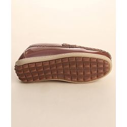Cute Walk by Babyhug Slip On Loafers with Tassels Applique - Brown
