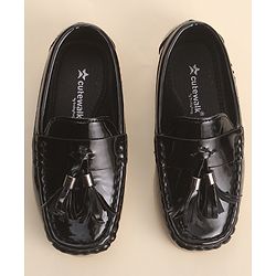 Cute Walk by Babyhug Slip On Loafers with Tassels Applique - Brown