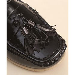 Cute Walk by Babyhug Slip On Loafers with Tassels Applique - Brown