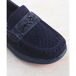 Cute Walk by Babyhug Solid Party Wear Slip On Shoes - Beige