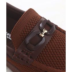 Cute Walk by Babyhug Slip On Loafers with 3D Apllique - Beige