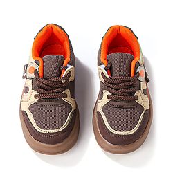 Cute Walk by Babyhug Sports Shoes With Lace Ups Closure - Brown
