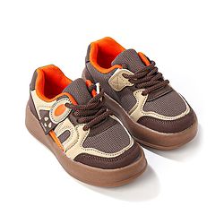 Cute Walk by Babyhug Sports Shoes With Lace Ups Closure - Brown