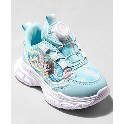 Cute Walk by Babyhug Slip On Sports Shoes with Mermaid Applique - Sea Green