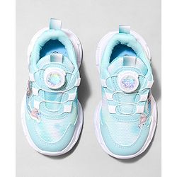 Cute Walk by Babyhug Slip On Sports Shoes with Mermaid Applique - Sea Green