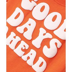 Babyhug Cotton Knit Half Sleeves Striped T-Shirts with Text Print Pack of 3 - Orange Blue & Yellow