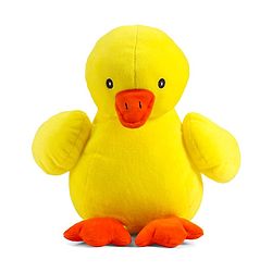 Babyhug Plush Mom Duck Stuffed with 4 Stuffed Wind Up Duck Babies Plush Toys Yellow - Height 25 cm