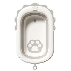 Babyhug Foldable Bathtub with Printed Cushion - Grey